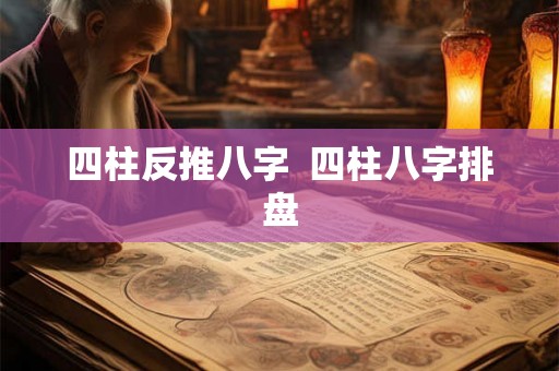四柱反推八字  四柱八字排盘