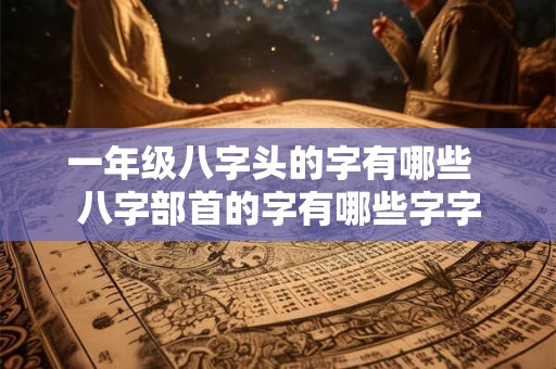 一年级八字头的字有哪些  八字部首的字有哪些字字