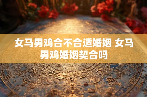 女马男鸡合不合适婚姻 女马男鸡婚姻契合吗
