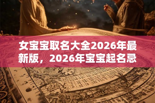 女宝宝取名大全2026年最新版,2026年宝宝起名忌用字? 女宝宝取名大全2026年最新版,2026年宝宝起名忌用字?