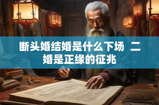 断头婚结婚是什么下场  二婚是正缘的征兆
