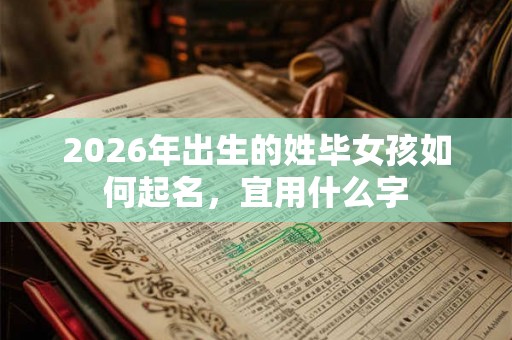 2026年出生的姓毕女孩如何起名，宜用什么字