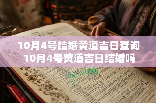 10月4号结婚黄道吉日查询 10月4号黄道吉日结婚吗