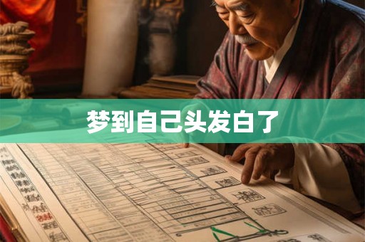 梦到自己头发白了