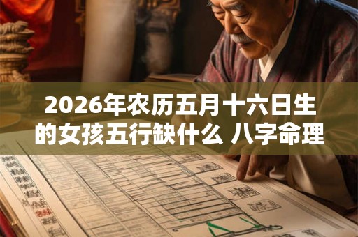 2026年农历五月十六日生的女孩五行缺什么 八字命理详解