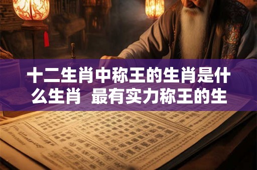 十二生肖中称王的生肖是什么生肖 最有实力称王的生肖 十二生肖中称王的生肖是什么生肖 最有实力称王的生肖