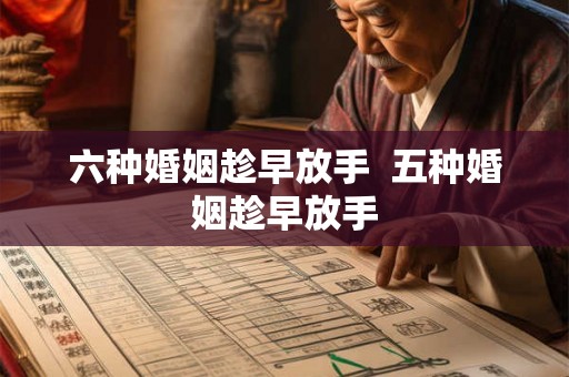 六种婚姻趁早放手  五种婚姻趁早放手