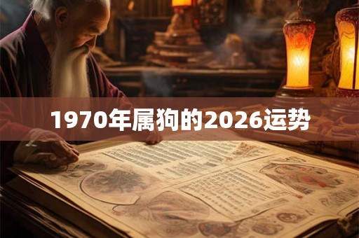 1970年属狗的2026运势 1970年属狗的2026运势