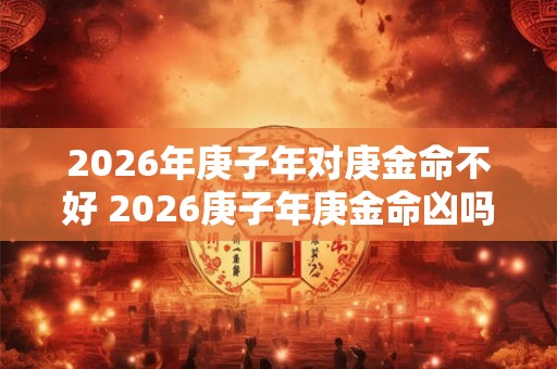 2026年庚子年对庚金命不好 2026庚子年庚金命凶吗
