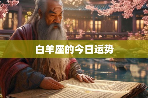 白羊座的今日运势