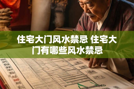 住宅大门风水禁忌 住宅大门有哪些风水禁忌