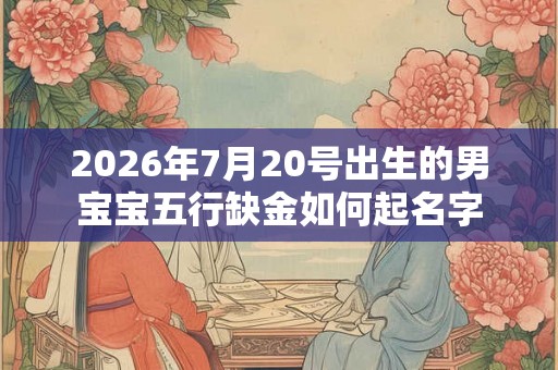 2026年7月20号出生的男宝宝五行缺金如何起名字