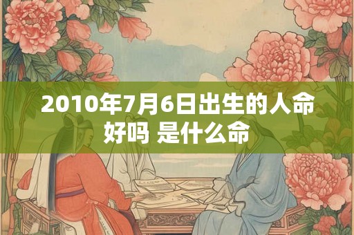 2010年7月6日出生的人命好吗 是什么命