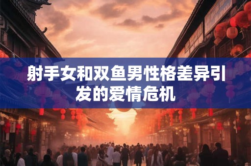 射手女和双鱼男性格差异引发的爱情危机