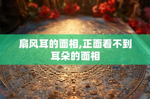 扇风耳的面相,正面看不到耳朵的面相