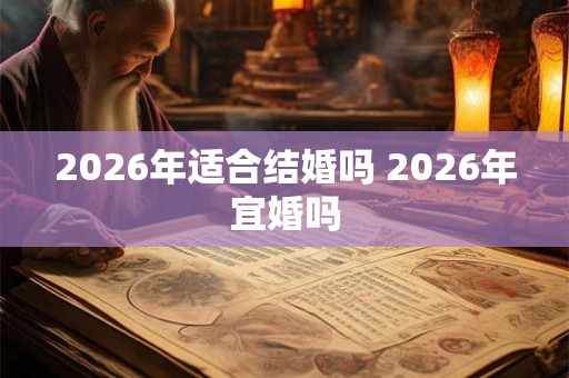 2026年适合结婚吗 2026年宜婚吗