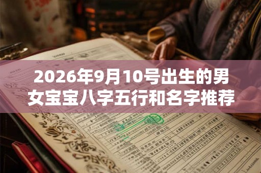 2026年9月10号出生的男女宝宝八字五行和名字推荐