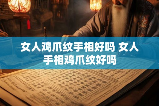 女人鸡爪纹手相好吗 女人手相鸡爪纹好吗