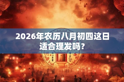 2026年农历八月初四这日适合理发吗？