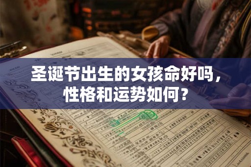 圣诞节出生的女孩命好吗，性格和运势如何？