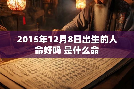 2015年12月8日出生的人命好吗 是什么命