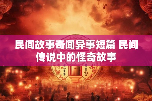 民间故事奇闻异事短篇 民间传说中的怪奇故事 民间故事奇闻异事短篇 民间传说中的怪奇故事