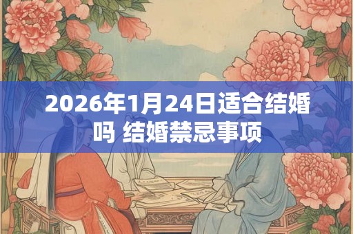 2026年1月24日适合结婚吗 结婚禁忌事项 2026年1月24日适合结婚吗 结婚禁忌事项