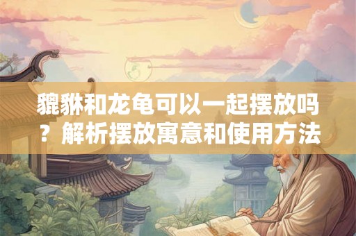 貔貅和龙龟可以一起摆放吗？解析摆放寓意和使用方法