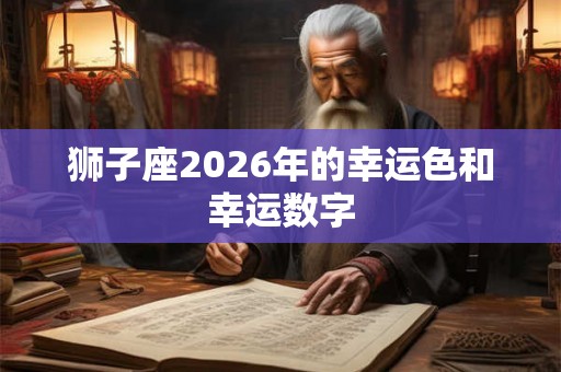 狮子座2026年的幸运色和幸运数字