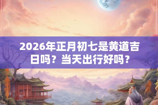 2026年正月初七是黄道吉日吗？当天出行好吗？