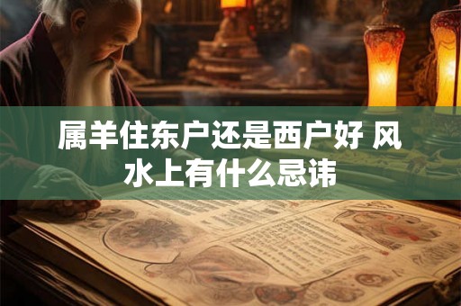 属羊住东户还是西户好 风水上有什么忌讳