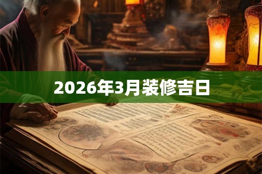 2026年3月装修吉日 2026年3月装修吉日