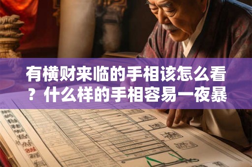 有横财来临的手相该怎么看？什么样的手相容易一夜暴富？