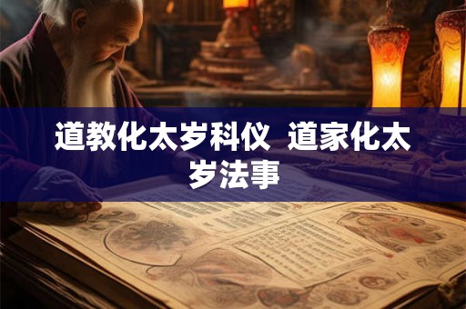 道教化太岁科仪  道家化太岁法事