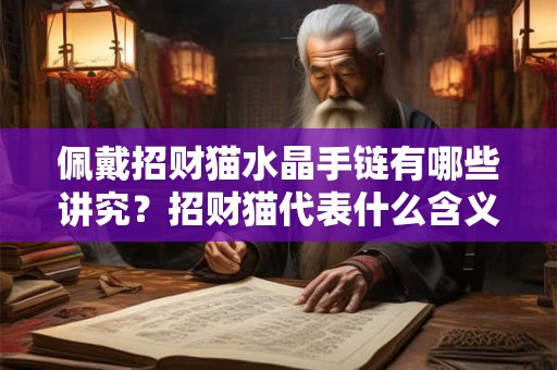 佩戴招财猫水晶手链有哪些讲究？招财猫代表什么含义？