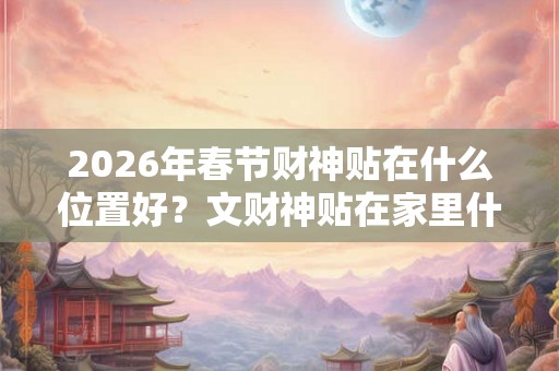 2026年春节财神贴在什么位置好？文财神贴在家里什么位置？