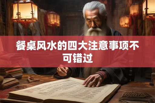 餐桌风水的四大注意事项不可错过