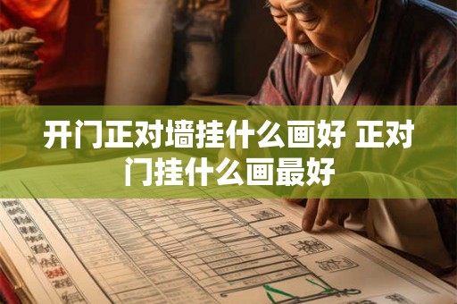 开门正对墙挂什么画好 正对门挂什么画最好