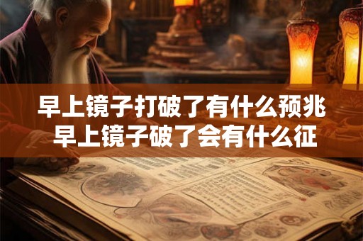 早上镜子打破了有什么预兆 早上镜子破了会有什么征兆