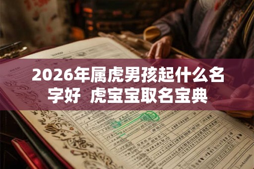 2026年属虎男孩起什么名字好  虎宝宝取名宝典