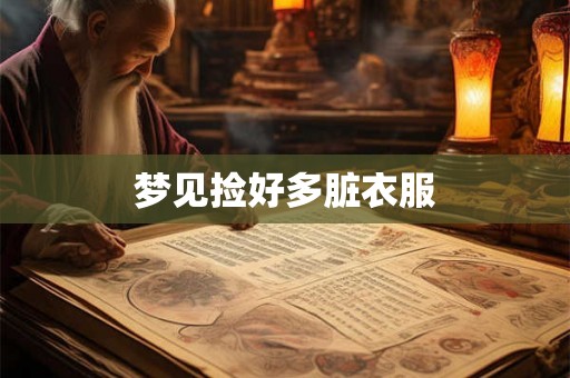 梦见捡好多脏衣服