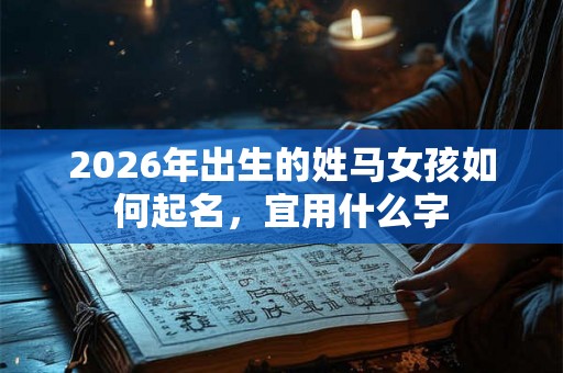 2026年出生的姓马女孩如何起名,宜用什么字 2026年出生的姓马女孩如何起名,宜用什么字
