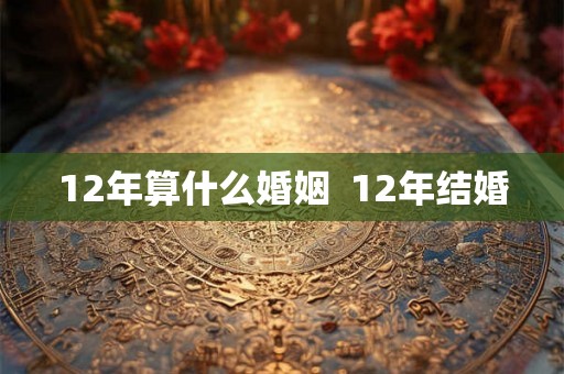 12年算什么婚姻  12年结婚