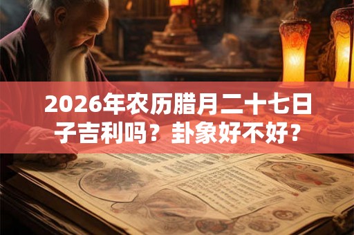 2026年农历腊月二十七日子吉利吗？卦象好不好？