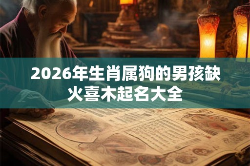 2026年生肖属狗的男孩缺火喜木起名大全 2026年生肖属狗的男孩缺火喜木起名大全