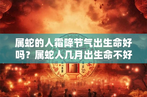 属蛇的人霜降节气出生命好吗？属蛇人几月出生命不好？