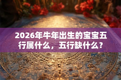 2026年牛年出生的宝宝五行属什么，五行缺什么？
