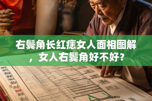 右鬓角长红痣女人面相图解，女人右鬓角好不好？