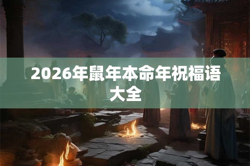 2026年鼠年本命年祝福语大全