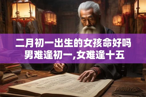 二月初一出生的女孩命好吗 男难逢初一,女难逢十五
